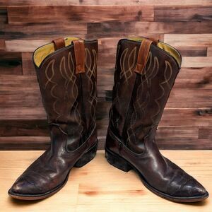 ACME Brown Leather Western Boots